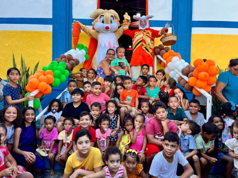 Assistência Social promove festa de Páscoa para mais de 300 crianças em Itambé
